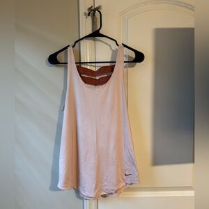 Nike Women's Pink Tank Top - Size Medium